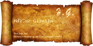 Hász Gizella névjegykártya