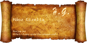 Hász Gizella névjegykártya